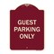 Signmission Designer Series Guest Parking Only, Burgundy Heavy-Gauge Aluminum Sign, 24" x 18", BU-1824-23929 A-DES-BU-1824-23929 - alternate 1